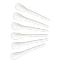 Fackelmann eierlepels 14 cm 6 stuks wit