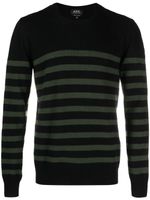 A.P.C. pull en laine à rayures - Noir - thumbnail