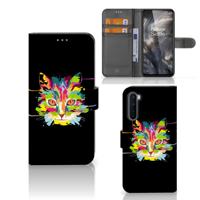 OnePlus Nord Leuk Hoesje Cat Color OnePlus Nord Leuk Hoesje Cat Color
