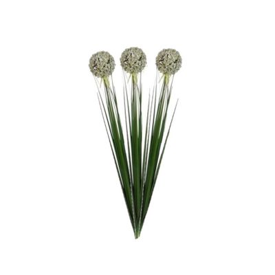 5x stuks witte allium/sierui kunstbloem 80 cm