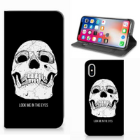 Mobiel BookCase Apple iPhone Xs Max Skull Eyes - thumbnail