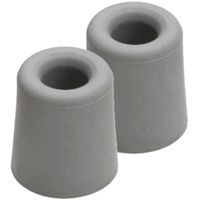 5x stuks deurstopper / deurbuffer rubber grijs 5,9 x 3,9 cm - thumbnail