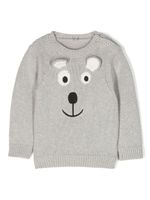 Stella McCartney Kids pull en maille intarsia - Gris