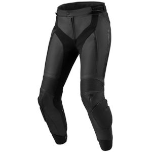 REV'IT! Xena 4 Lady pants, Leder motorbroek dames, Zwart lang