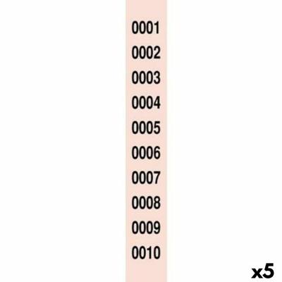 Nummerstroken voor loterij 1-10000 (5 Stuks)