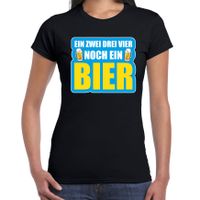 Apres-ski t-shirt wintersport Noch ein bier zwart voor dames