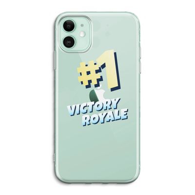 Victory Royale: iPhone 11 Transparant Hoesje