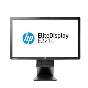 HP E221C - 22 inch - 1920x1080 - DP - DVI - VGA - Zwart