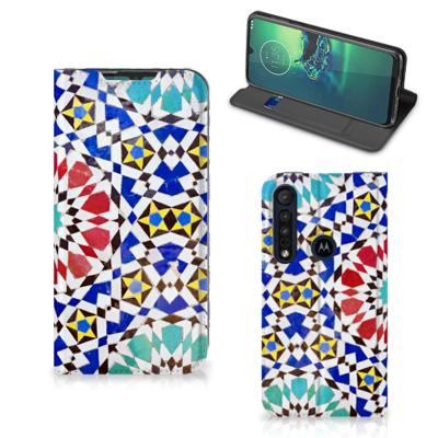 Motorola G8 Plus | Standcase | Mozaïek