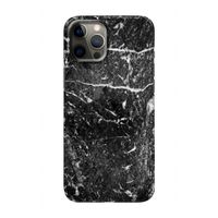 Zwart marmer: Volledig geprint iPhone 12 Hoesje