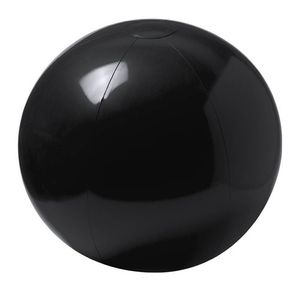 Opblaasbare strandbal extra groot plastic zwart 40 cm - Strandballen
