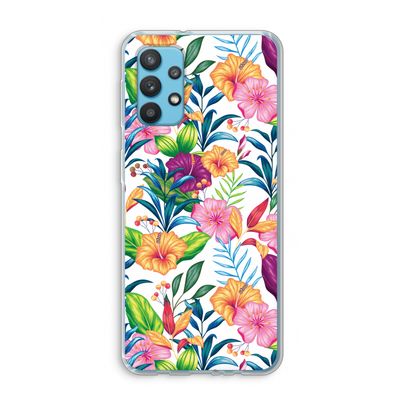 Tropisch 2: Samsung Galaxy A32 4G Transparant Hoesje