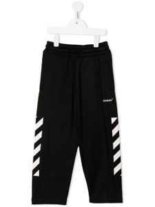 Off-White Kids pantalon de jogging à imprimé Off Helvetica - Noir