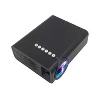 YG520 1800 lumen HD LCD-Projector ingebouwde spreker lees U kunt schijf mobiele harde schijf SD Card AV sluit DVD Set-top box. (Zwart)