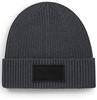 Beechfield CB442R Fashion Patch Beanie - Graphite Grey/Black - One Size