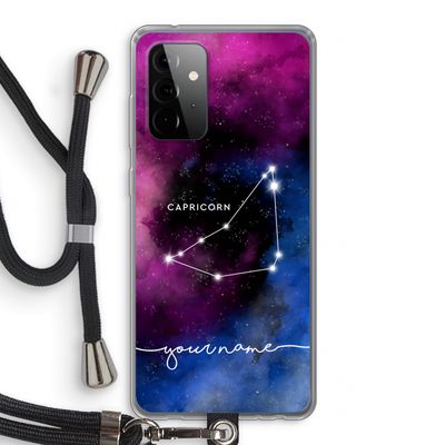 Sterrenbeeld - Donker: Samsung Galaxy A72 5G Transparant Hoesje met koord