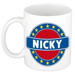 Nicky naam koffie mok / beker 300 ml