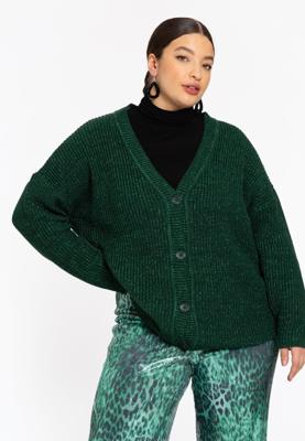 Yoek Gebreid vest | Groen | Maat 50/52