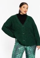Yoek Gebreid vest | Groen | Maat 54/56