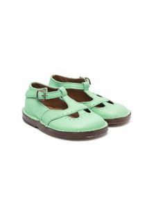 Pèpè ballerines en cuir à découpes - Vert