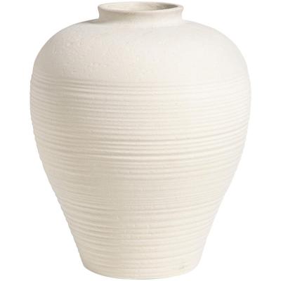 Leen Bakker - Vaas Sophie Off-white - 32,5xØ27 Cm - Keramiek - Crème#Wit - H32.5 Cm