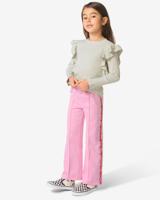 HEMA Kinderbroek straight fit hartjes roze (roze)