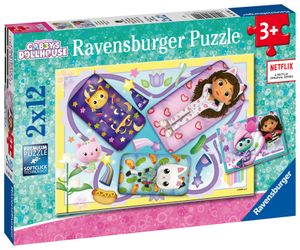Ravensburger puzzel 2x12 stukjes Gabby's dollhouse