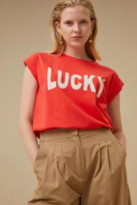 By-Bar top thelma lucky | poppy-red