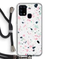 Terrazzo N°3: Samsung Galaxy M31 Transparant Hoesje met koord