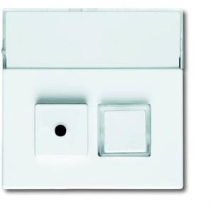Busch-Jaeger 2CKA001582A0348 Tekstveld, Knop Afdekking Axcent Wit, Verkeerswit 1 stuk(s)