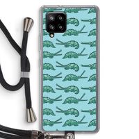 Kroko: Samsung Galaxy A42 5G Transparant Hoesje met koord
