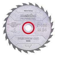 Metabo Accessoires Cirkelzaagblad | "Precision Cut Prof" | 165x20mm | Z24 WZ 20° - 628290000