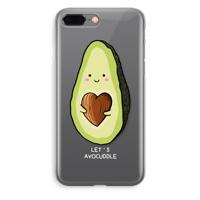 Avocuddle: iPhone 8 Plus Transparant Hoesje - thumbnail