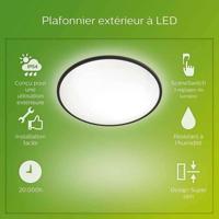 Philips Led SuperSlim - 15W - IP54 - Black