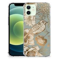 Case voor iPhone 12 Mini Vintage Bird Flowers