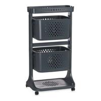 Groentetrolley Kinvara TP-747-2 TP-747-2 Antraciet Polypropyleen Plastic 38 x 81,2 x 43,6 cm 35 x 82 x 43 cm
