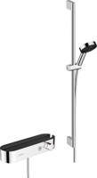 Hansgrohe Pulsify Select S doucheset 105 3jet Activation met handdouche, thermostaat, glijstang 90cm, schuifstuk en doucheslang, chroom