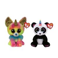 Ty - Knuffel - Beanie Boo's - Yips Chihuahua & Paris Panda - thumbnail