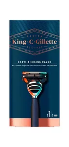 Gillette King C. Scheermes - Blue Chrome