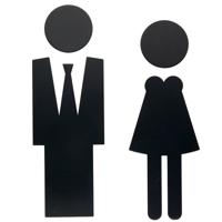 HDD Pro Pictogram Man+Vrouw Zwart