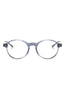 Giorgio Armani lunettes à monture ronde - Bleu