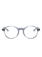 Giorgio Armani lunettes à monture ronde - Bleu