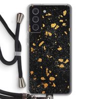 Terrazzo N°7: Samsung Galaxy S21 FE Transparant Hoesje met koord