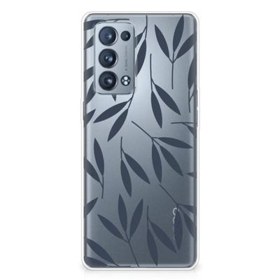OPPO Reno 6 Pro Plus 5G | TPU Case | Leaves Blue