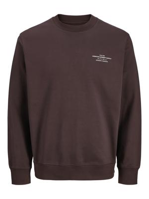 Jack - Jones Jprblachad Branding Sweat Crew Neck Ln Sweater Chocolate Plum
