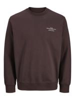 Jack - Jones Jprblachad Branding Sweat Crew Neck Ln Sweater Chocolate Plum Jack - Jones Jprblachad Branding Sweat Crew Neck Ln Sweater Chocolate Plum
