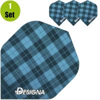 Designa Tartan Dartflights - Aqua