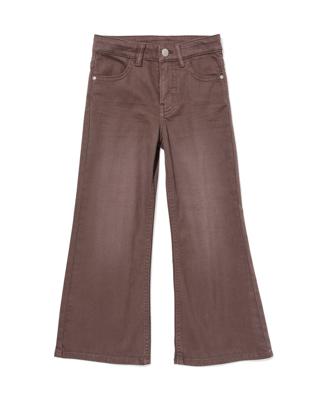 HEMA Kinderjeans bootcut twill bruin (bruin)