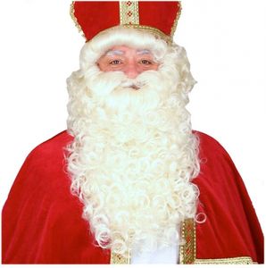 Luxe Sinterklaas pruik en baard