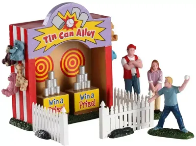 Lemax tin can alley s/7 kerstdorp tafereel Carnival 2020